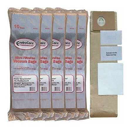 Envirocare 50 Advance Spectrum, Clarke CarpetMaster and Nilfisk Commercial Upright Allergy ClarkBag_ECC520_EV_Dust_50-1